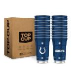 Top Cup NFL Indianapolis Colts 20 oz Reusable Aluminum Cups 20 Count | Officially Licensed, Durable, Reusable & Recyclable, Made in USA
