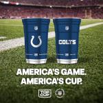Top Cup NFL Indianapolis Colts 20 oz Reusable Aluminum Cups 20 Count | Officially Licensed, Durable, Reusable & Recyclable, Made in USA