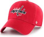 47 NHL Team Color Alternate Primary Logo Clean Up Adjustable Cap Dad Hat, Adult One Size Fits All - Washington Capitals Red