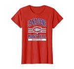 Montreal Canadiens Hockey Club Red Officially Licensed T-Shirt, Women, Red, Small