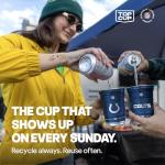 Top Cup NFL Indianapolis Colts 20 oz Reusable Aluminum Cups 20 Count | Officially Licensed, Durable, Reusable & Recyclable, Made in USA
