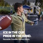 Top Cup NFL Indianapolis Colts 20 oz Reusable Aluminum Cups 20 Count | Officially Licensed, Durable, Reusable & Recyclable, Made in USA