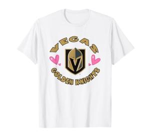 Vegas Golden Knights Valentine Hearts Officially Licensed T-Shirt