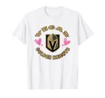 Vegas Golden Knights Valentine Hearts Officially Licensed T-Shirt