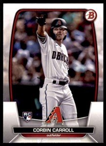 2023 Bowman #73 Corbin Carroll RC Rookie Arizona Diamondbacks MLB Baseball Trading Card