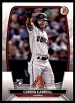 2023 Bowman #73 Corbin Carroll RC Rookie Arizona Diamondbacks MLB Baseball Trading Card