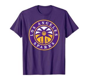 WNBA Los Angeles Sparks Logo T-Shirt, Men, Purple, X-Large