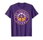 WNBA Los Angeles Sparks Logo T-Shirt, Men, Purple, X-Large