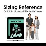 WNBA New York Liberty Throw Blanket — Ultra-Soft Comfort for Fans of Women's National Basketball Association — Cozy Game Night Fleece Blanket for Living Room, Dorm, Tailgate, Gift & Basketball Season