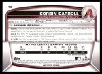 2023 Bowman #73 Corbin Carroll RC Rookie Arizona Diamondbacks MLB Baseball Trading Card