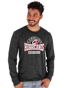 Carolina Hurricanes NHL Officially Licensed Tri-Blend Long Sleeve T-Shirt Beards, Medium