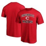 MLB Kids Youth 8-20 Official City Headline Arch Logo Team T-Shirt (US, Numeric, 10, 12, Regular, Cincinnati Reds - Red)