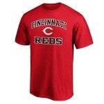 MLB Kids Youth 8-20 Official City Headline Arch Logo Team T-Shirt (US, Numeric, 10, 12, Regular, Cincinnati Reds - Red)