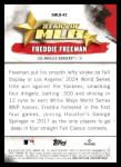 2025 TOPPS SERIES 2 STARS OF MLB #SMLB-42 FREDDIE FREEMAN LOS ANGELES DODGERS BASEBALL OFFICIAL TRADING CARD OF MLB