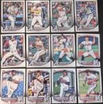 Atlanta Braves 2025 Bowman Complete Mint 12 Card Team Set made by Topps with Stars Austin Riley, Matt Olson, Chris Sales and Ronald Acuna Jr., Spencer Schwellenbach Rookie and 5 Top Prospect Cards