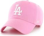 47 Brand MLB Rose Pink Primary Logo Clean Up Adjustable Baseball Cap Hat, Adult One Size Fits All - Los Angeles Dodgers Rose Pink