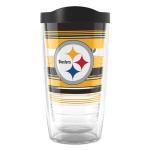 Tervis NFL Pittsburgh Steelers - Hype Stripes Made in USA Double Walled Insulated Tumbler Travel Cup Keeps Drinks Cold & Hot, 16oz, Classic