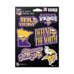 Rico Industries NFL Football Minnesota Vikings 6-Piece Decal Set