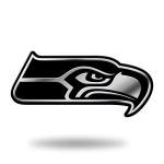 Rico Industries NFL Seahawks Chrome Finished Auto Emblem 3D Sticker