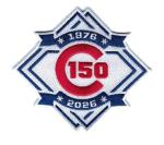 Chicago Cubs 2026 MLB 150th Anniversary Jersey Sleeve Collectible Patch