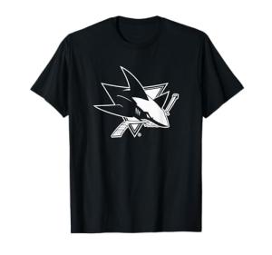 San Jose Sharks Two Tone Black NHL Officially Licensed T-Shirt