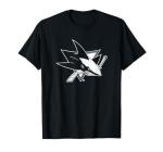 San Jose Sharks Two Tone Black NHL Officially Licensed T-Shirt