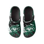 FOCO New York Jets NFL Mens Tie-Dye Clog with Strap - M