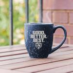 Rico Industries NFL Football Chicago Bears "GOOD. BETTER. BEST." Navy 16 oz Team Color Laser Engraved Speckled Ceramic Coffee Mug