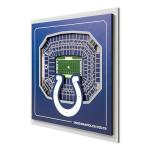 YouTheFan Officially-licensed NFL Indianapolis Colts Stadium Series 3D Wall Art - multi-layer team stadium replica, detailed sports fan gift, indoor decor
