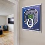 YouTheFan Officially-licensed NFL Indianapolis Colts Stadium Series 3D Wall Art - multi-layer team stadium replica, detailed sports fan gift, indoor decor