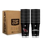 Top Cup NFL Arizona Cardinals 20 oz Reusable Aluminum Cups 20 Count | Officially Licensed, Durable, Reusable & Recyclable, Made in USA