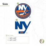 Desert Cactus New York Islanders Sticker NHL Team NY National Hockey League Vinyl Decal Laptop Water Bottle Car Scrapbook (4 inch Sticker)