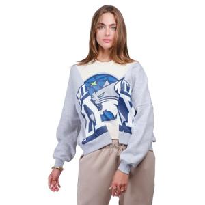 Ultra Game WNBA Official Womens Super Soft Showtime Crew Sweatshirt, Minnesota Lynx, Heather Gray, Large