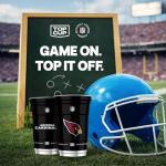 Top Cup NFL Arizona Cardinals 20 oz Reusable Aluminum Cups 20 Count | Officially Licensed, Durable, Reusable & Recyclable, Made in USA