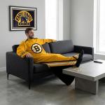 Snuggie Boston Bruins – The Original Wearable Blanket with Sleeves | Super Soft Fleece | As Seen on TV | Officially Licensed NHL Gear