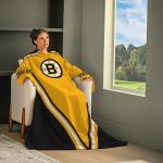 Snuggie Boston Bruins – The Original Wearable Blanket with Sleeves | Super Soft Fleece | As Seen on TV | Officially Licensed NHL Gear