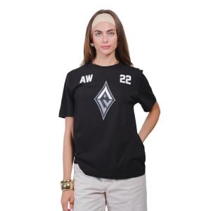 Ultra Game WNBA Official Unisex Super Soft Player T-Shirt, Las Vegas Aces, A'ja Wilson, Team Color, Large