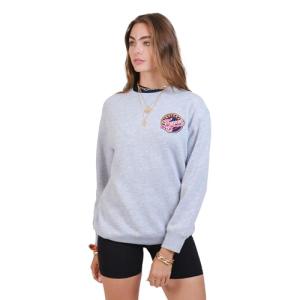 Ultra Game WNBA Official Womens Velvet Plush Crew Sweatshirt, Indiana Fever, Heather Gray, Small