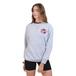 Ultra Game WNBA Official Womens Velvet Plush Crew Sweatshirt, Indiana Fever, Heather Gray, Small