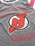 Calhoun NHL Ladies Loose Fit Varsity Style Retro Lounge T-Shirt (New Jersey Devils, Medium)