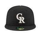New Era Colorado Rockies 59FIFTY Black on Black Fitted Hat