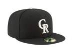 New Era Colorado Rockies 59FIFTY Black on Black Fitted Hat