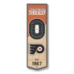 NHL Philadelphia Flyers - Wells Fargo Center 3D Banner, Team Colors, 6" x 19"