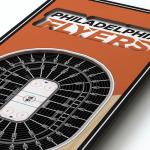 NHL Philadelphia Flyers - Wells Fargo Center 3D Banner, Team Colors, 6" x 19"