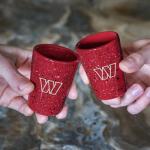 Rico Industries NFL Football Washington Commanders 2oz Ceramic Shot Glass for Fans, Laser Engraved In Team Color Single Shot Glass