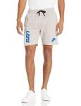 FOCO Detroit Lions NFL Gray Wordmark Fleece Shorts - XL