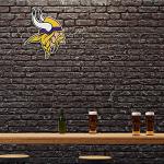 Rico Industries NFL Football Minnesota Vikings Primary Shape Cut Pennant - Home and Living Room Décor - Soft Felt EZ to Hang