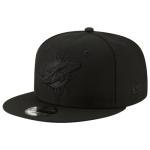 New Era NFL 9FIFTY Black On Black Adjustable Snapback Hat Cap One Size Fits All (Miami Dolphins)