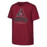 MLB Kids Youth 4-20 Official Team Spirit Premier T-Shirt (US, Numeric, 14, 16, Regular, Arizona Diamondbacks - Red)