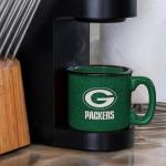 Rico Industries NFL Football Green Bay Packers Speckle 12oz Laser Engraved Campfire Mug